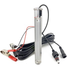 PYLITE DC12V 30W/50W 3500/6000Lumens COB LED Underwater Fishing Light Innovative Compact Design Submersible Fish Finder Lamp with 5M Cable (30W Green)