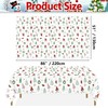 4 Pcs Christmas Tablecloths, Xmas Tree Table Cloths Winter Decorations