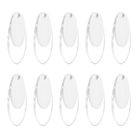 uxcell 12Pcs Blind Cord Weight, 91mm Curtain Blinds Handles Plastic Pull String Pendants for Window Shutter Vertical Roller Blinds Accessories, White