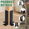 4Pcs Adjustable Post Anchor Base Fit 1.5x1.5,2x2,2x4,4x4 Wood Fence Pergola