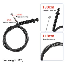 Felixstory Brake Cable Kit, Waterproof Front Brake Cable Line for Ninebot Max G30P/ G30LP Electric Scooter, Front Wheel Brake Wise Line Scooter Assembly Parts Accessories