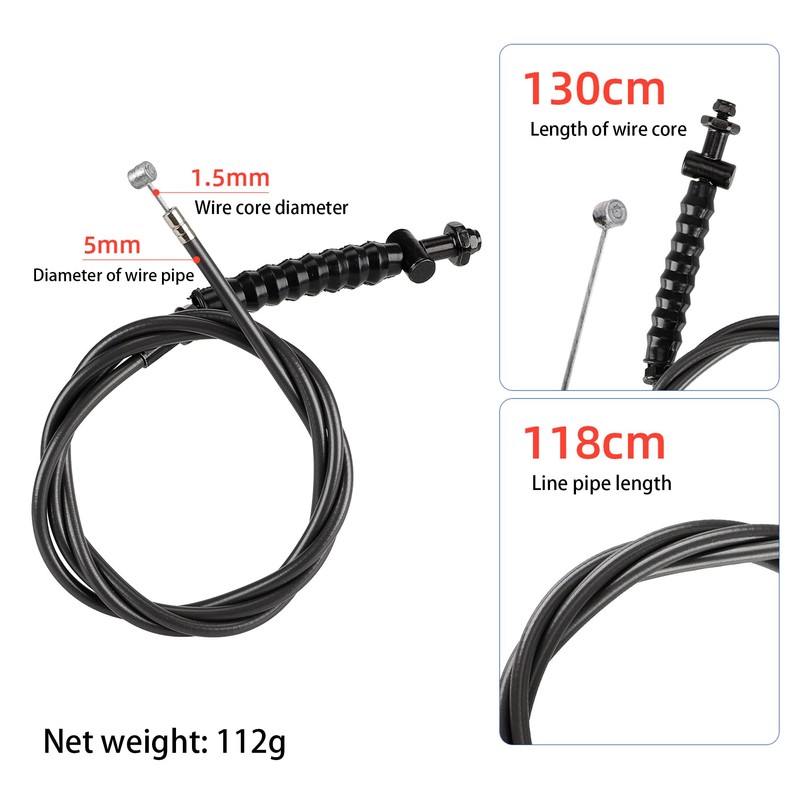 Felixstory Brake Cable Kit, Waterproof Front Brake Cable Line for