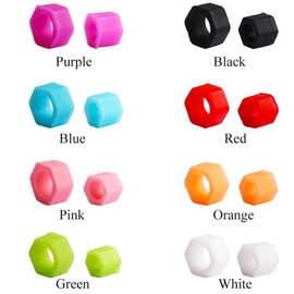 Dental Code Rings Orthodontic Silicone Ring Multi- Color Dental Instrument Labels Autoclavable 100Pcs Mix Large Small (Large Size 6mm Small Size 4mm)