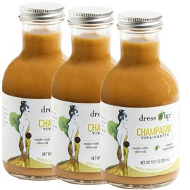 Dress It Up Salad Dressing, Champagne Vinaigrette, 3-10 oz Bottles - Clean, Healthy, Delicious, Gluten-Free, Paleo, Keto, Vegan, Versatile, Marinade