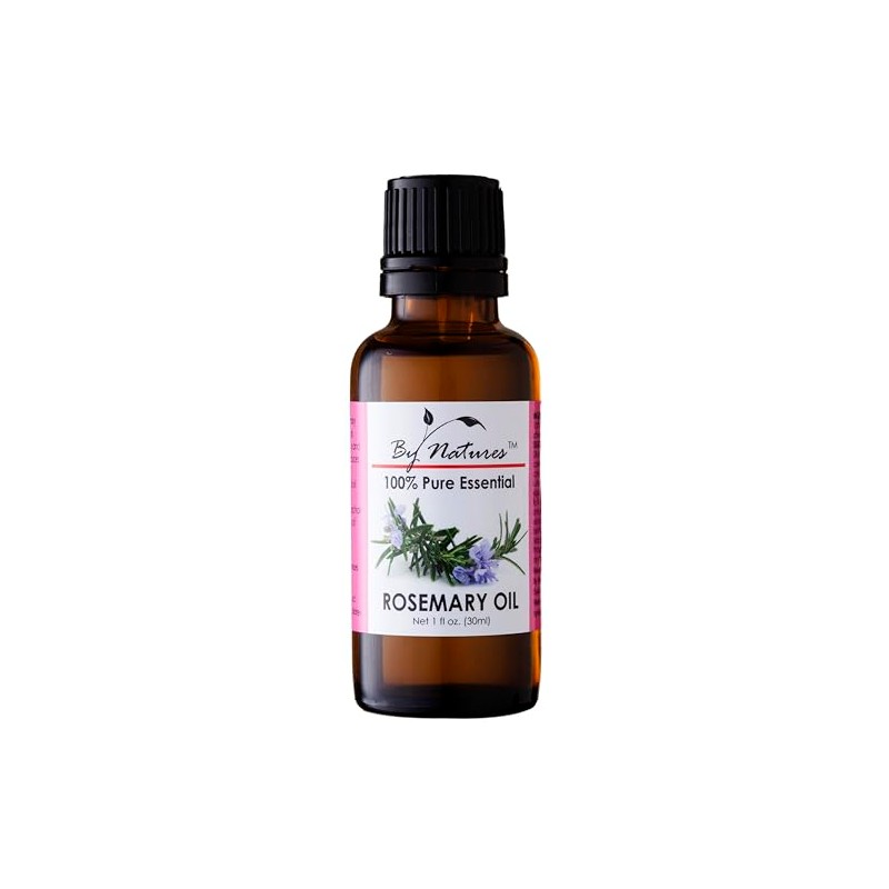 By Natures 100% Pure Essential Rosemary Oil 1.0 Fl Oz