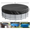 4 Ft Round 210D Waterproof Above Ground Pool Cover with