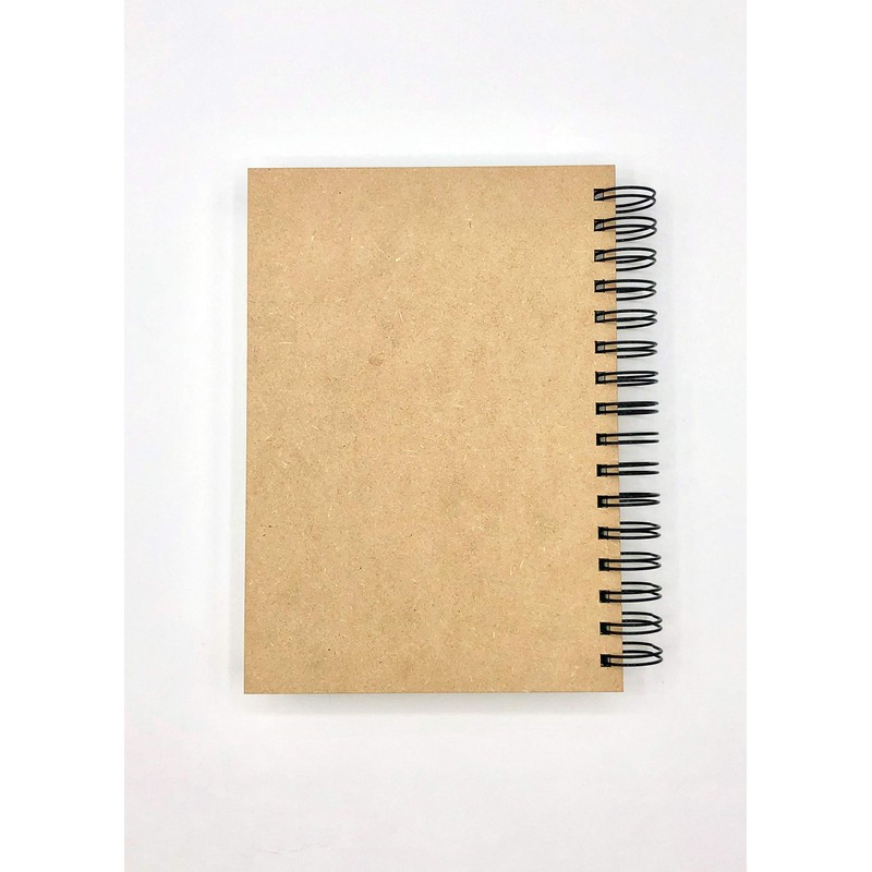 The Sun Tarot Wood Journal/Notebook - 80 sheets lined paper