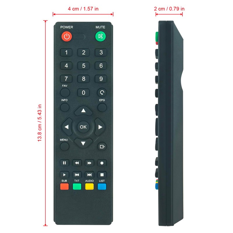 ALLIMITY Remote Control Compatible with Strong Digital Terrestrial HD Receiver