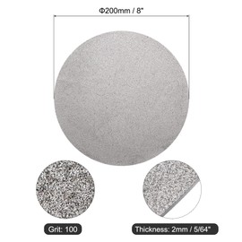 uxcell Diamond Sanding Grinding Disc, 8-Inch (200mm) Grit 100 No Center Hole, Flat Lap Disk Polishing Discs Abrasive Wheel for Gemstone Tile Porcelain Glass Stone Metal