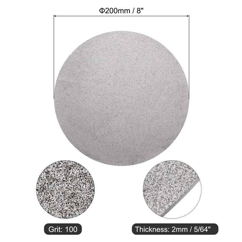 uxcell Diamond Sanding Grinding Disc, 8-Inch (200mm) Grit 100 No