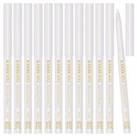KAIQIKAIXI Pack of 12 White Eyeliner Professional Use as Highlighter, Lip Line Pen Long Lasting Nice Colour Eye Brow Gel Pen Makeup Brow Tint Pencils Beauty Makeup Tools