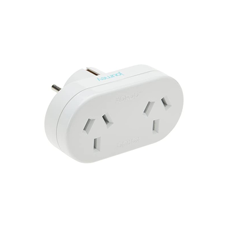 Korjo Journey Double Adaptor for Europe
