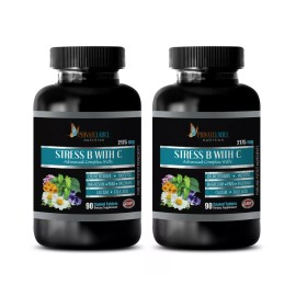 PRIVATE LABEL stress guard - STRESS B WITH C - blood pressure herbs supplement 2 BOTTLE