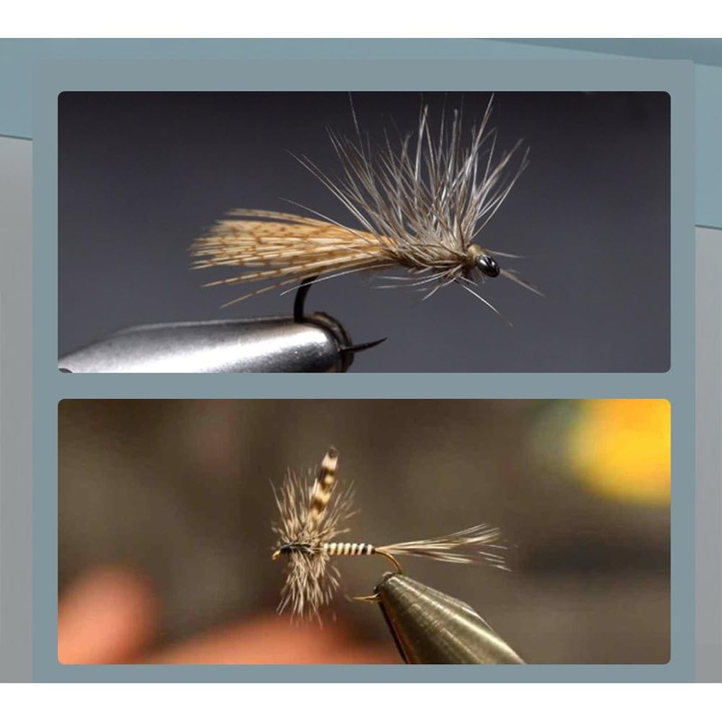 KTGCOZS Pack of 50 Flank Feathers Fly Tying Natural Barred