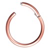 Piercingfaktor Universal Titanium G23 Piercing Hinge Clicker Ring Septum for