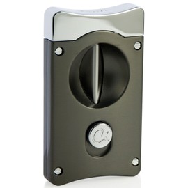 Caseti Caseti Wedge V Cigar Cutter-Gunmetal,, Gunmetal