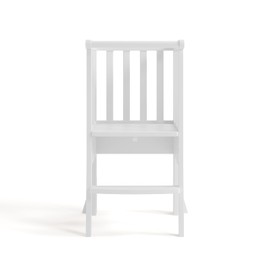 Storkcraft Toddler Standing Tower Kitchen Step Stool (White) – GREENGUARD Gold Certified, Solid Wood Quality Craftsmanship, Foldable Toddler Learning Tower, Kids Montessori Step Stool