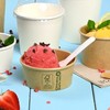 BIOZOYG 50 x Cardboard Ice Cream Cups, 100 ml, Brown,