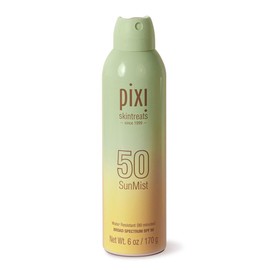 Pixi SunMist SPF 50 – Lightweight Sunscreen & Sun Care Mist for Face & Body with Soothing Aloe Vera for All-Day Broad-Spectrum Protection