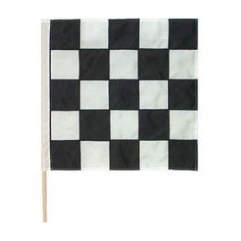 Auto Race Flag 24X30 Inch Mounted (End of Race) (Printed)