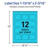 Avery Printable Rectangle Labels with Sure Feed Technology, 1-13/16" x