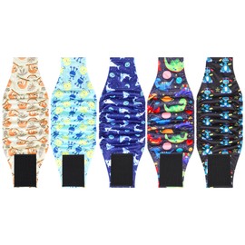 5 Pack Dog Diapers Male Reusable, Premium Belly Bands for Male Dogs, High Absorbing Male Dog Pee Wraps for Doggie in Incontinence or Excitable Urination and Training Gray S