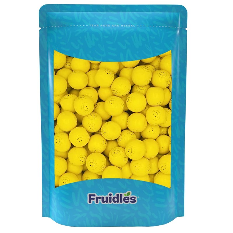 Fruidles Smile Face Chewing Gum Balls Flavored Candy Buffet Treats,
