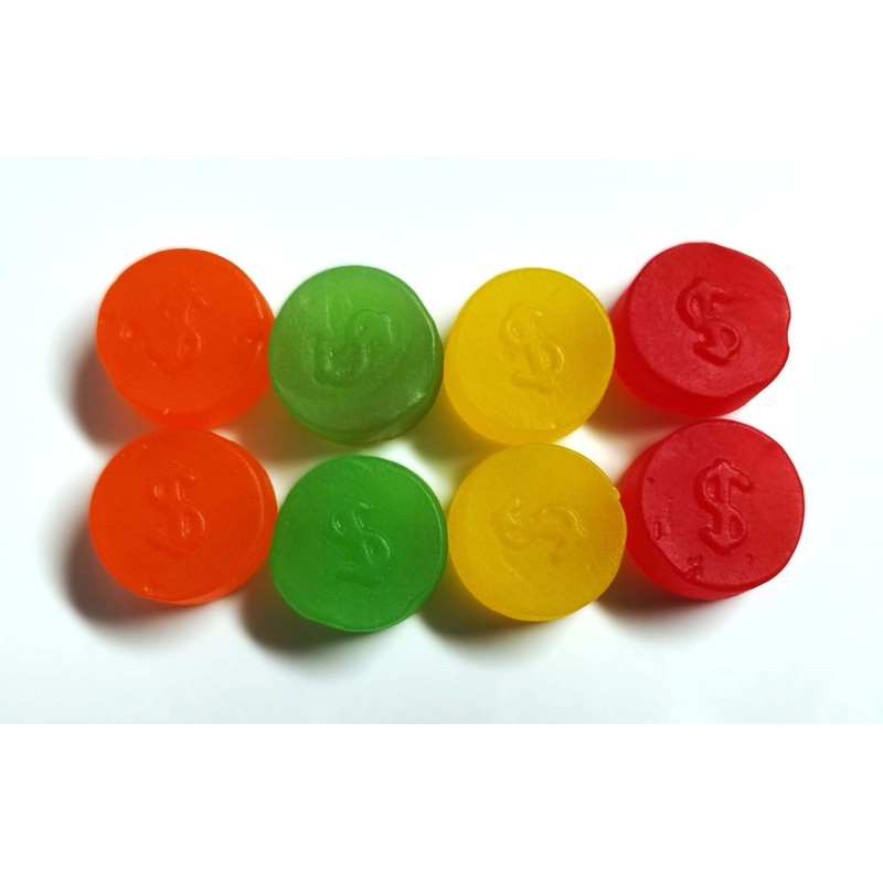 Assorted Gummy Juju Coins - 2 lbs of Cherry Orange