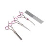 Pet Rabbit Grooming Scissors Stainless Steel Round Tip 4 in