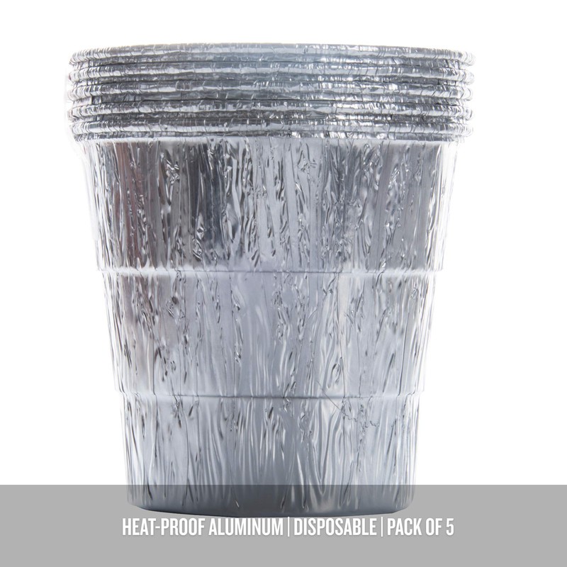 Traeger Grills BAC407 Grease Bucket Liner Grill Accessory, 5 Count