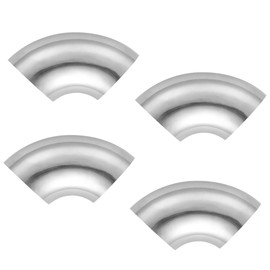 HTHomeprod 45 Degree 1.5" OD Exhaust Pipe DIY Bend Stainless Steel Exension Elbow Tubing Stair Handrail Car Modified 4 PACK