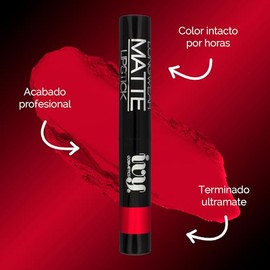 Kit Labial + delineador de labios IVY Ultra mate | Alta Pigmentación | Libre de parabenos y Crueldad animal | 14 Tonos Disponibles (Cherry love)