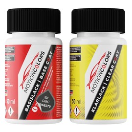 MOTIONCOLORS Dark Argent Metallic Mat WA6270 für GMC Lackstift +1K 2x50ml