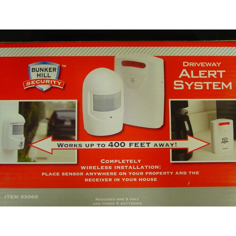 Bunker Hill Security Battery Operated Wireless Driveway Alarm Alert Security