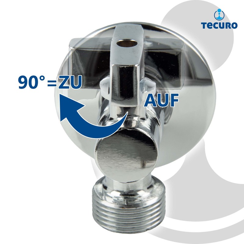 Tecuro Elbow 1/2 Inch x 3/4 Inch Mini Ball Valve
