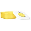 SMILEY Lunchbox, M, yellow / white