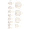 Mikinona 600pcs Artificial Toe Nail Tips Full Cover Nail Art