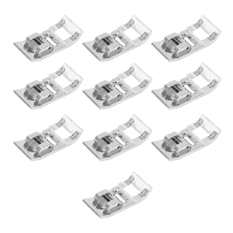 10PCS Straight Stitch Presser Foot Mini Portable Durable Stainless Steel