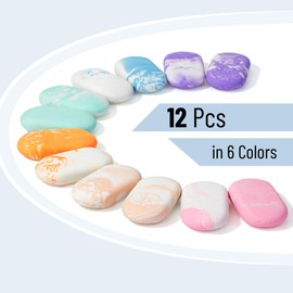 Mr. Pen- Erasers, 12 Pack, Pastel Colors, Marble Pencil Eraser, Erasers for Pencils, Erasers for School, Large Eraser, Rubber Eraser
