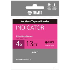 TIEMCO Leader Indicator 4X Nylon 13FT No. 1 5.9lb Gray