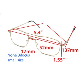 ColorViper Vintage Classic Aviator Metal Reading Sunreader Glasses (Navigator silver/clear reader, 2.50)