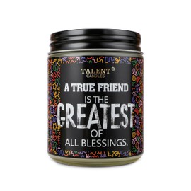 Best Friend Candle | Friend Gifts for Women | Scented Candle Funny Birthday Gifts for Women Men | Christmas Friendship Gifts | Sandalwood & Jasmine Scented Candles Gifts