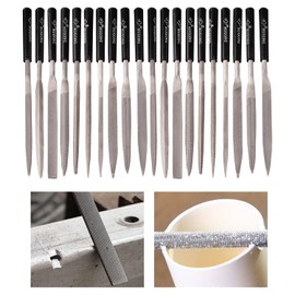 20 PCS Needle File Set,Diamond Files Set, Mini Metal Needle File File Repair Tool for Wood Working and Metal Working