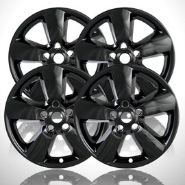 Elite Auto Chrome 4-Pack of 20' Gloss Black Wheel Skins fit for RAM 1500 2013-2018