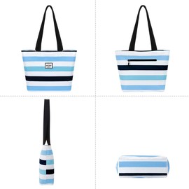 HAWEE Ladies Tote Bag with Zip Lightweight Women Shoulder Bag Large Capacity Casual Shopping Bag Waterproof Girls Top Handle Handbag for Daily Life Work School Travel Camping Beach