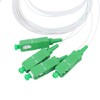 Duogalia 2-Pack SCAPC 1X4 PLC Fiber Optic Splitter 0.9mm G657A1