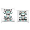 KAIA Vibes Only Cute Retro Girls KAIA Name Throw Pillow