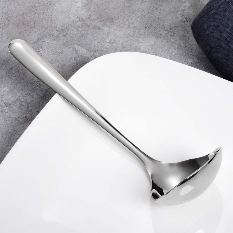GRÄWE Sauce Spoon, Silver, Stainless Steel, Polished