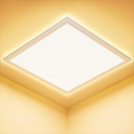 LED Ceiling Light Living Room 3000K-24W-2800LM, IP44 Waterproof Modern Simple Ultra Thin Lamp for Bedroom, Bathroom, Hallway, Balcony, Kitchen, Cellar - 30 cm, Square
