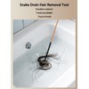 50 Inch Drain Snake Hair Drain Clog Remover Tool, 5
